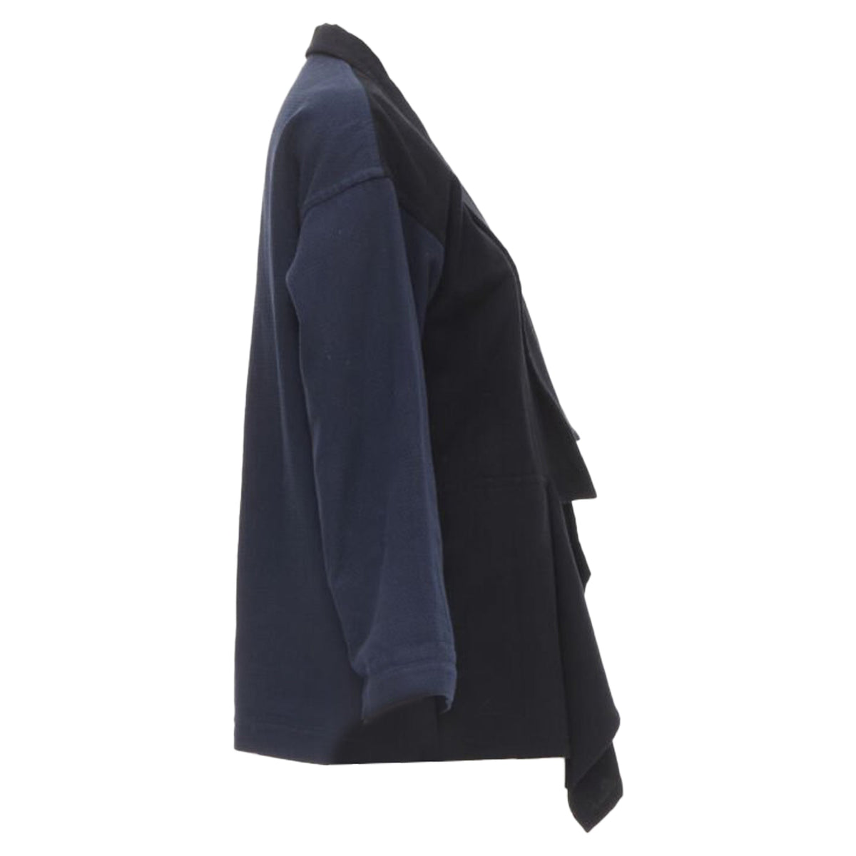 Women's Comme des Garcons deconstructed drape front blazer