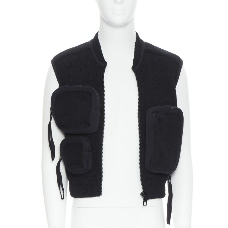 Men's Louis Vuitton multi 3D pocket utility pocket ribbed vest