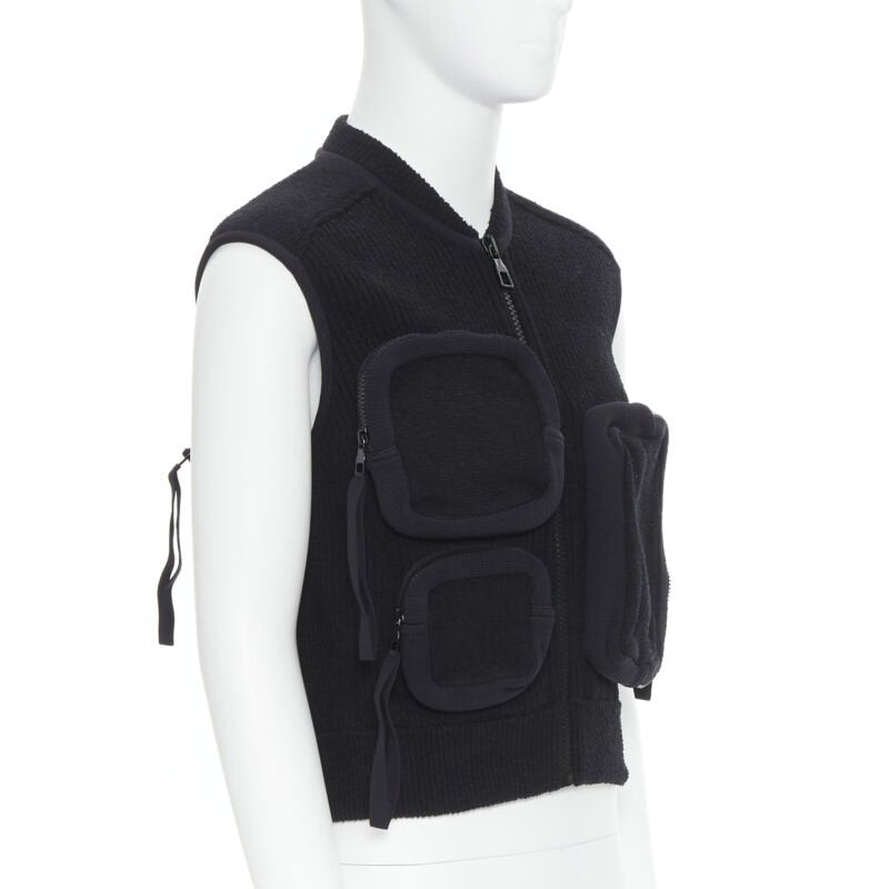 Men's Louis Vuitton multi 3D pocket utility pocket ribbed vest