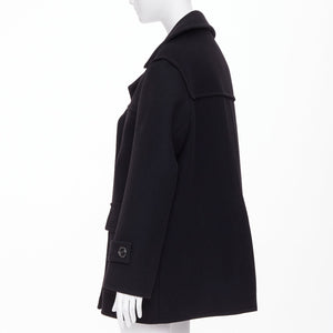 Gucci Women's Gucci G button wool double breasted coat - view 6