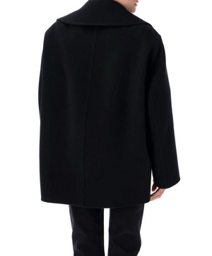 Saint Laurent Women's Double Breasted Wool Peacoat - view 4