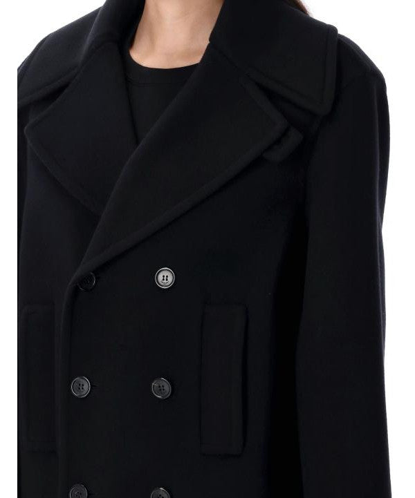 Women's Double Breasted Wool Peacoat