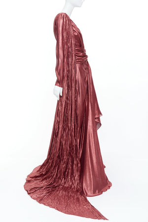 Gucci Women's Gucci 2019 Bronze Silk Gown - view 4