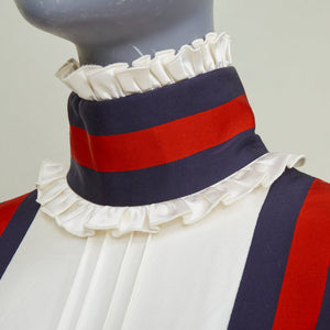 Gucci Women's Gucci 2022 Runway White Victorian Silk Duchesse Gown - view 2