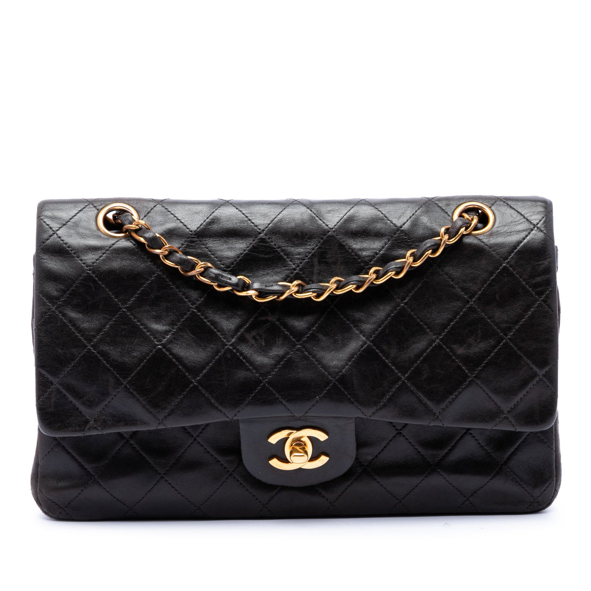 Vintage Classic Double Flap Bag Quilted Lambskin Medium