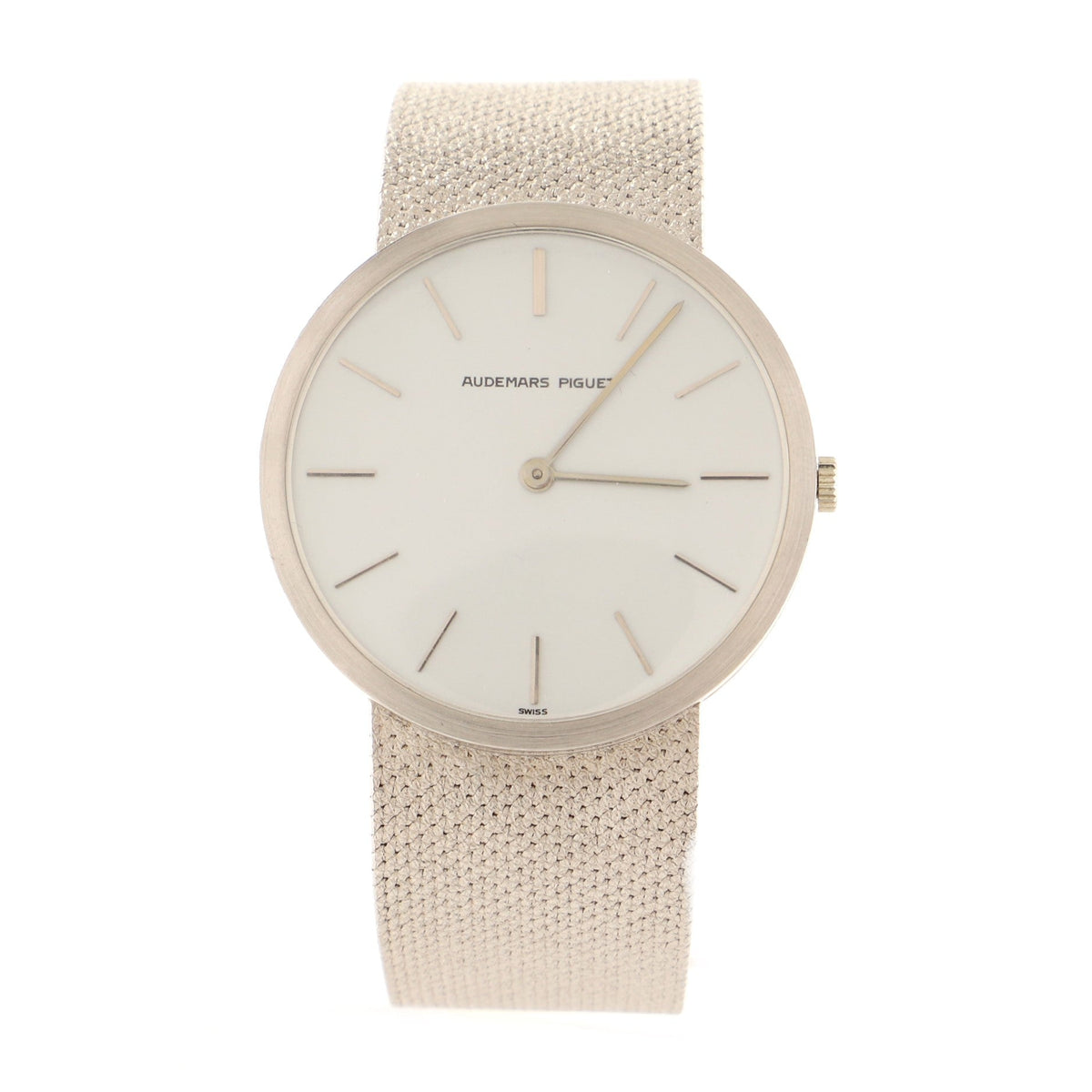 Audemars Piguet Vintage Ultra Thin Manual Bracelet Watch White Gold 33