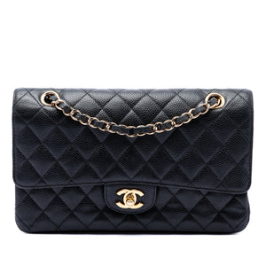 Chanel Classic Double Flap Bag Quilted Caviar Medium - view 1
