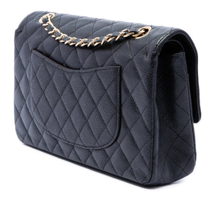 Chanel Classic Double Flap Bag Quilted Caviar Medium - view 2
