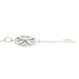 Tiffany & Co. Keys Pendant Necklace 18K Rose Gold and 18K White Gold with Diamond - view 5