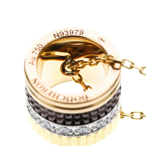 Boucheron Pendant Necklace with Diamond 18K Tricolor Gold - view 2