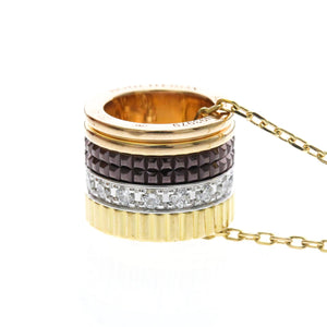 Boucheron Pendant Necklace with Diamond 18K Tricolor Gold - view 3