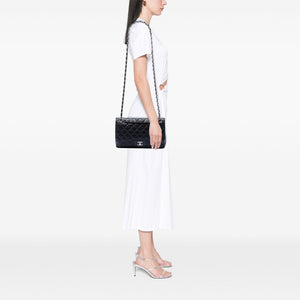 Chanel Classic Double Flap Bag Quilted Caviar Jumbo - view 6