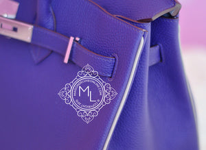 Hermes Hermes Iris Purple + Gris Gray Bicolor Togo Birkin 35 cm - view 7