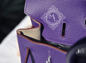 Hermes Hermes Iris Purple + Gris Gray Bicolor Togo Birkin 35 cm - view 8