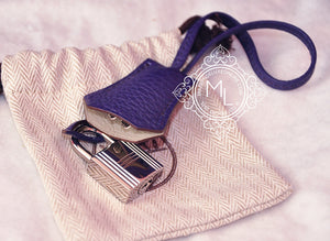 Hermes Hermes Iris Purple + Gris Gray Bicolor Togo Birkin 35 cm - view 13
