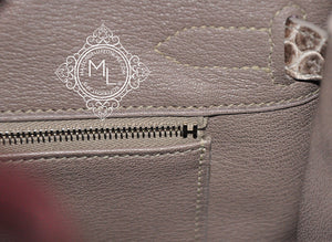 Hermes Hermes Blanc Himalayan Himalaya Birkin 30 White Crocodile - view 10