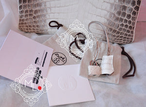 Hermes Hermes Blanc Himalayan Himalaya Birkin 30 White Crocodile - view 2