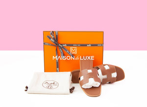 Hermes Hermes Women's Gold Oran Sandal 38 - view 1
