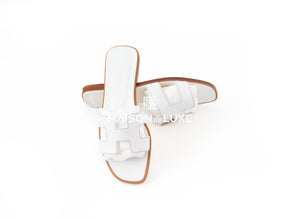 Hermes Hermes Women's White Oran Sandal 38 - view 2