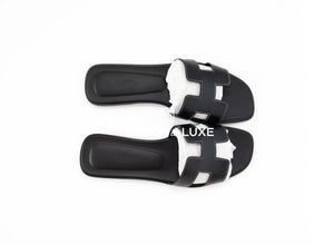 Hermes Hermes Women's Black Oran Sandal 38 - view 3