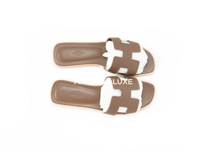 Hermes Hermes Women's Etoupe Oran Sandal 38 - view 2