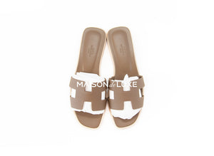 Hermes Hermes Women's Etoupe Oran Sandal 38 - view 3