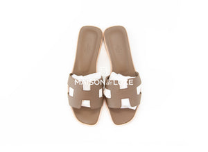 Hermes Hermes Women's Etoupe Oran Sandal 37 - view 3
