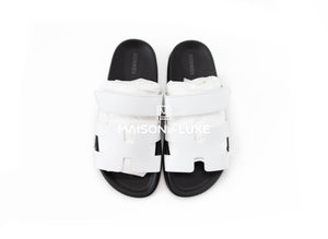 Hermes Hermes Women's White Chypre Sandal 37.5 - view 3