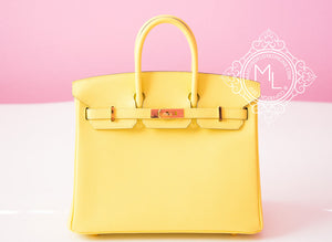 Hermes Hermes Pre-owned Hermes Soufre Epsom Gold Hardware Birkin 25 Handbag - view 1