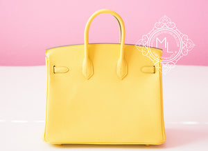 Hermes Hermes Pre-owned Hermes Soufre Epsom Gold Hardware Birkin 25 Handbag - view 5