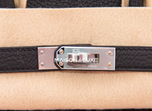 Hermes Hermes Birkin 25 Black Togo Palladium Hardware - view 8