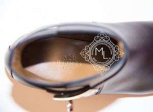 Hermes Hermes Womens Black Néo Kelly Boots 37 Shoes - view 6