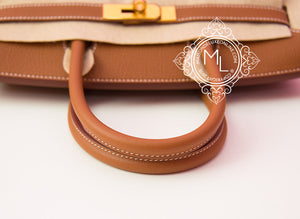 Hermes Hermes Gold Tan Togo GHW Birkin 30 Handbag - view 7
