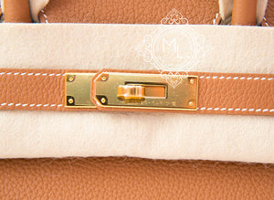 Hermes Hermes Gold Tan Togo GHW Birkin 30 Handbag - view 8