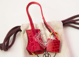 Hermes Hermes Braise Red Crocodile Birkin 25 Handbag - view 14