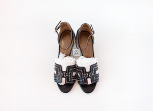 Hermes Hermes Women's Black Legend Sandal 37 Shoes - view 3