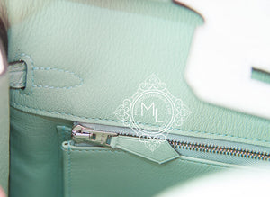Hermes Hermes Green Vert d'eau Crocodile Birkin 25 Handbag - view 10