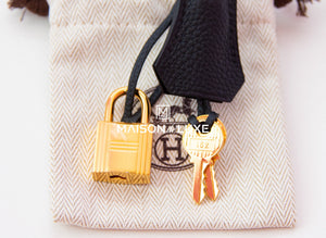 Hermes Hermes Black Noir Togo GHW Birkin 25 Handbag - view 15