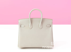 Hermes Hermes Gris Perle Togo PHW Birkin 25 Handbag - view 4