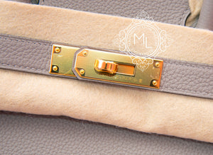 Hermes Hermes Gris Asphalte Togo GHW Birkin 30 Handbag - view 8