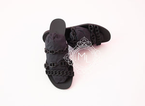 Hermes Hermes Womens Rivage Jelly Black Sandal Slipper 37 Shoes - view 2