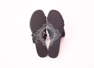 Hermes Hermes Womens Rivage Jelly Black Sandal Slipper 37 Shoes - view 5