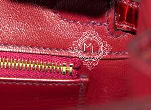 Hermes Hermes Bourgogne Burgundy Crocodile Birkin 25 Handbag - view 9