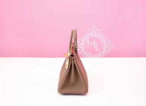 Hermes Hermes Etoupe Togo GHW Birkin 25 Handbag - view 5