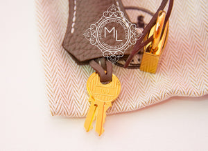 Hermes Hermes Etoupe Togo GHW Birkin 25 Handbag - view 14