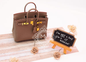 Hermes Hermes Etoupe Togo GHW Birkin 25 Handbag - view 2