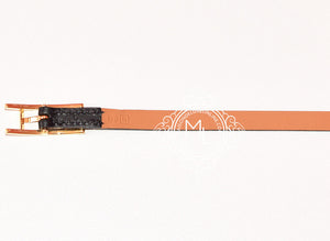 Hermes Hermes Noir Black GHW Hapi Triple Tour Bracelet Cuff S - view 4