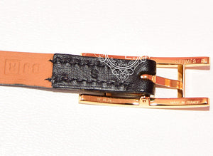 Hermes Hermes Noir Black GHW Hapi Triple Tour Bracelet Cuff S - view 5