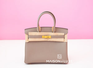 Hermes Hermes Gris Asphalte Togo GHW Birkin 30 Handbag - view 1