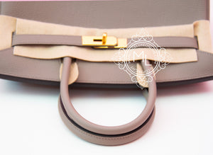 Hermes Hermes Gris Asphalte Togo GHW Birkin 30 Handbag - view 5